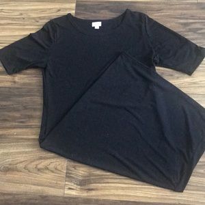 L LuLaRoe Julia Dress!! Solid Black!!